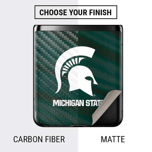 Michigan State University Away Grey Jersey Galaxy Z Flip Skin