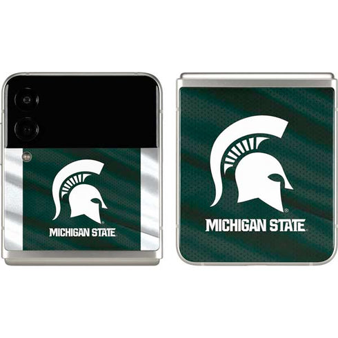 Michigan State University Away Grey Jersey Galaxy Z Flip3 5G Skin