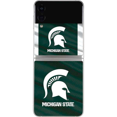 Michigan State University Away Grey Jersey Galaxy Z Flip3 5G Skin