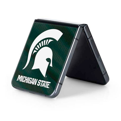 Michigan State University Away Grey Jersey Galaxy Z Flip5 5G Skin