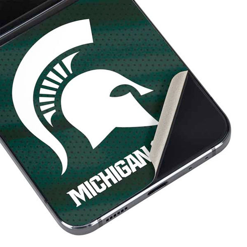 Michigan State University Away Grey Jersey Galaxy Z Flip5 5G Skin