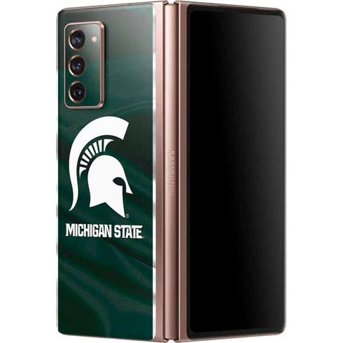 Michigan State University Away Grey Jersey Galaxy Z Fold2 5G Skin