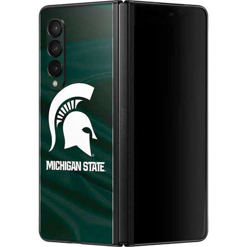 Michigan State University Away Grey Jersey Galaxy Z Fold3 5G Skin