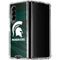Michigan State University Away Grey Jersey Galaxy Z Fold4 5G Clear Case