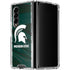 Michigan State University Away Grey Jersey Galaxy Z Fold4 5G Clear Case