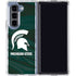 Michigan State University Away Grey Jersey Galaxy Z Fold5 5G Clear Case
