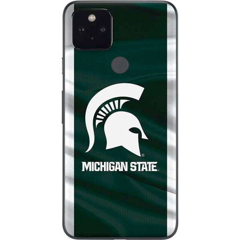 Michigan State University Away Grey Jersey Google Pixel 5a Skin