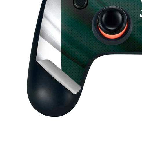 Michigan State University Away Grey Jersey Google Stadia Controller Skin