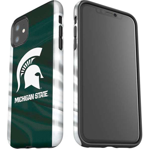 Michigan State University Away Grey Jersey iPhone 11 Impact Case