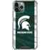 Michigan State University Away Grey Jersey iPhone 11 Pro Max Clear Case