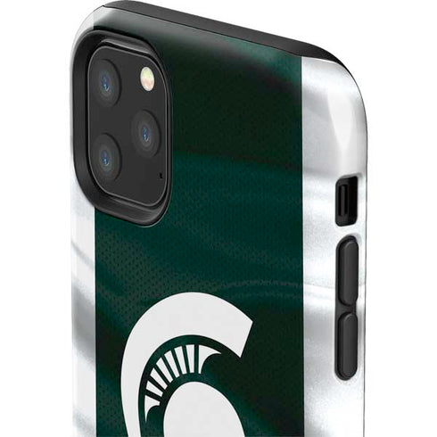 Michigan State University Away Grey Jersey iPhone 11 Pro Max Impact Case