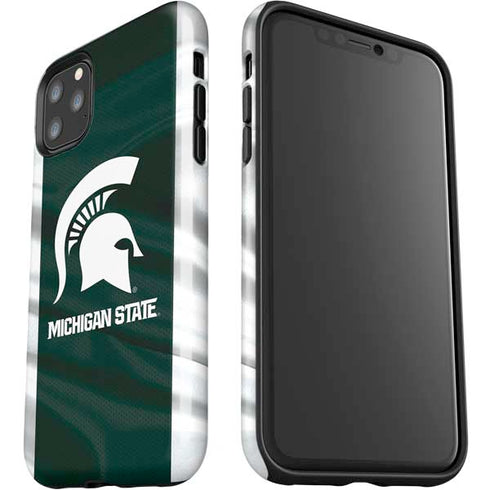 Michigan State University Away Grey Jersey iPhone 11 Pro Max Impact Case