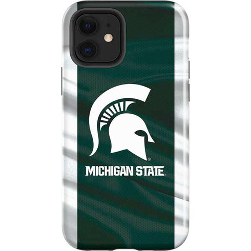 Michigan State University Away Grey Jersey iPhone 12 Impact Case