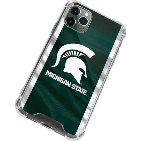 Michigan State University Away Grey Jersey iPhone 12 Pro Clear Case
