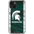 Michigan State University Away Grey Jersey iPhone 15 Plus Clear Case