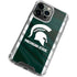 Michigan State University Away Grey Jersey iPhone 15 Pro Clear Case
