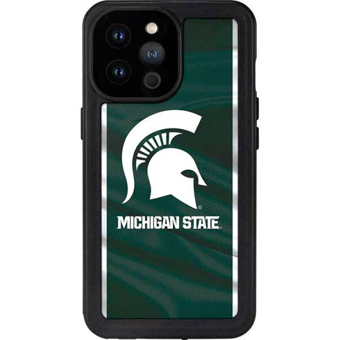 Michigan State University Away Grey Jersey iPhone 14 Pro Max Waterproof Case