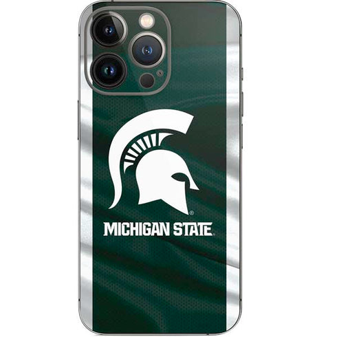 Michigan State University Away Grey Jersey iPhone 14 Pro Skin
