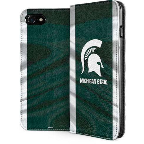 Michigan State University Away Grey Jersey iPhone SE (2nd & 3rd Gen) Folio Case