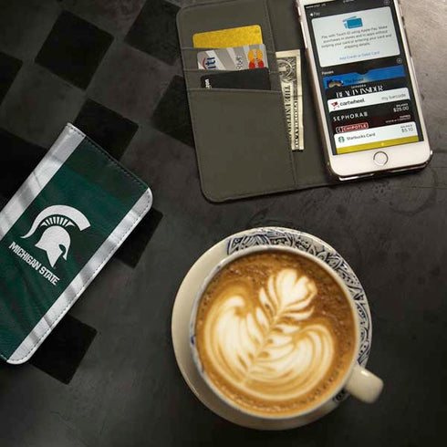 Michigan State University Away Grey Jersey iPhone SE (2nd & 3rd Gen) Folio Case