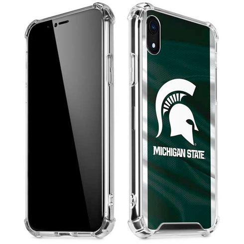 Michigan State University Away Grey Jersey iPhone XR Clear Case