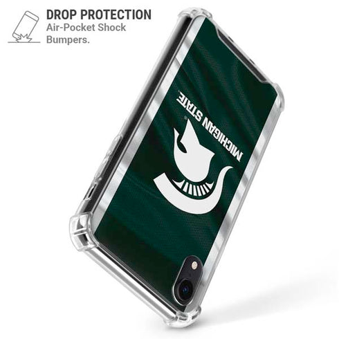 Michigan State University Away Grey Jersey iPhone XR Clear Case