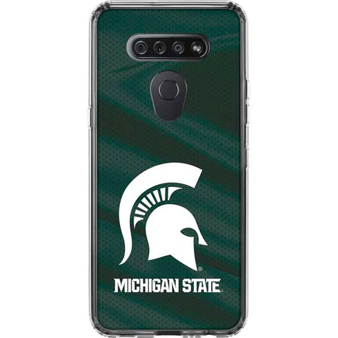 Michigan State University Away Grey Jersey LG K51/Q51 Clear Case