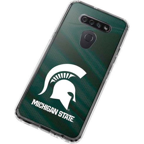 Michigan State University Away Grey Jersey LG K51/Q51 Clear Case