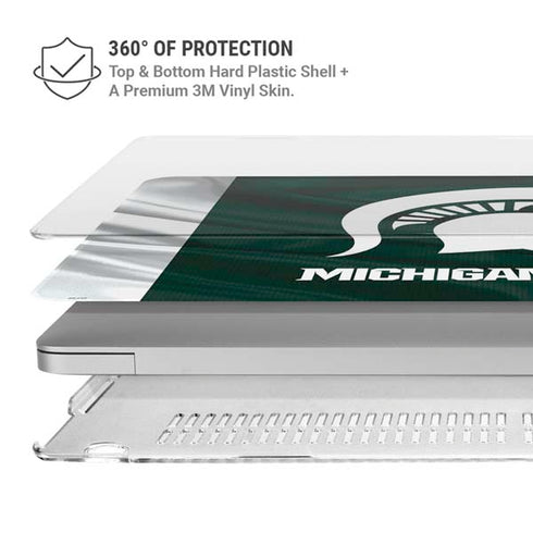 Michigan State University Away Grey Jersey MacBook Air 13in M1 (2021) Case plus Skin