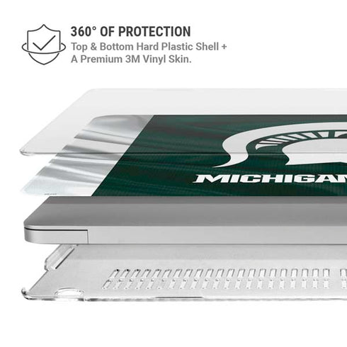 Michigan State University Away Grey Jersey MacBook Air 15in (2023-2025) Case plus Skin