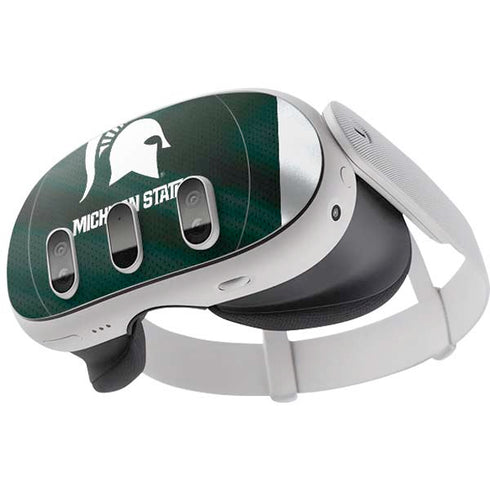 Michigan State University Away Grey Jersey Meta Quest 3 Skin
