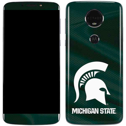 Michigan State University Away Grey Jersey Moto E5 Plus Skin