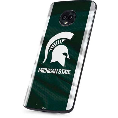 Michigan State University Away Grey Jersey Moto G6 Skin