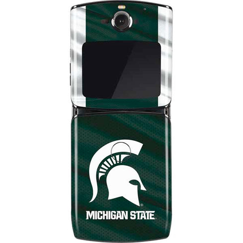 Michigan State University Away Grey Jersey Motorola RAZR Skin