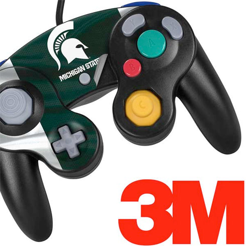 Michigan State University Away Grey Jersey Nintendo GameCube Controller Skin