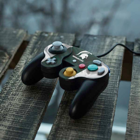Michigan State University Away Grey Jersey Nintendo GameCube Controller Skin