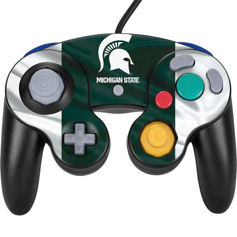 Michigan State University Away Grey Jersey Nintendo GameCube Controller Skin