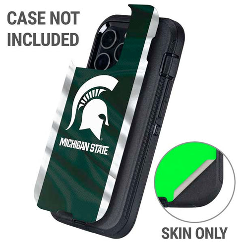 Michigan State University Away Grey Jersey Otterbox Defender iPhone Skin
