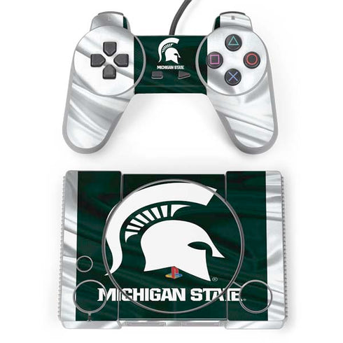 Michigan State University Away Grey Jersey PlayStation Classic Bundle Skin