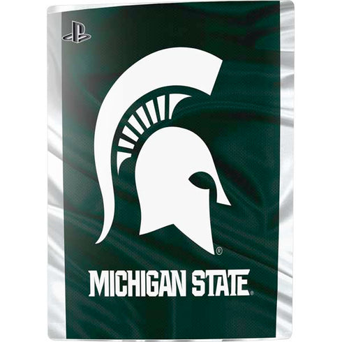 Michigan State University Away Grey Jersey PS5 Console Skin
