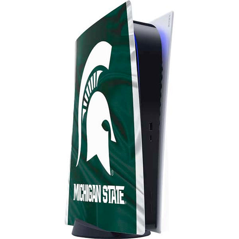 Michigan State University Away Grey Jersey PS5 Digital Edition Console Skin