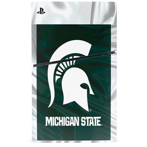 Michigan State University Away Grey Jersey PS5 Slim Disk Console Skin