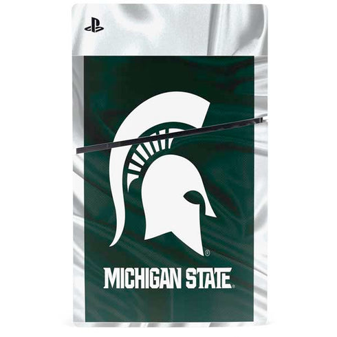 Michigan State University Away Grey Jersey PS5 Slim Digital Edition Console Skin
