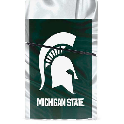 Michigan State University Away Grey Jersey PS5 Slim Digital Edition Console Skin