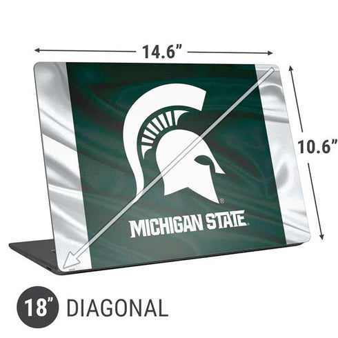 Michigan State University Away Grey Jersey Universal Laptop 18in (14.6 x 10.6in) Skin