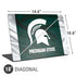 Michigan State University Away Grey Jersey Universal Laptop 18in (14.6 x 10.6in) Skin