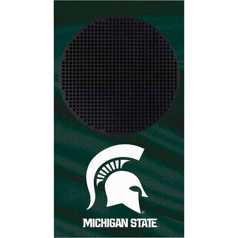 Michigan State University Away Grey Jersey Xbox Series S Console Skin