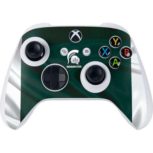 Michigan State University Away Grey Jersey Xbox Series S Controller Skin