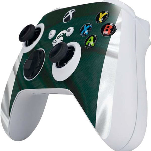 Michigan State University Away Grey Jersey Xbox Series S Controller Skin
