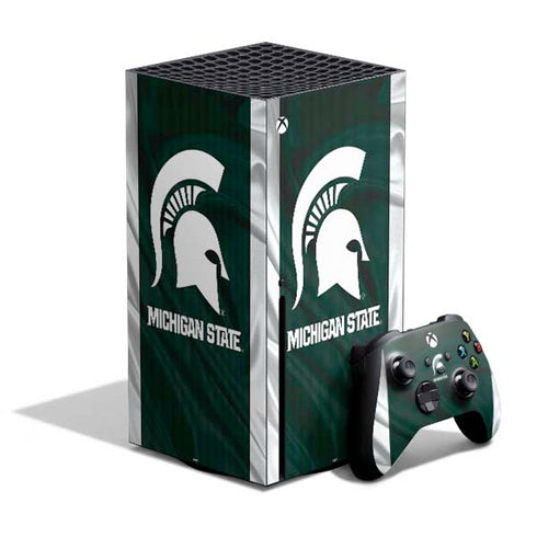 Michigan State University Away Grey Jersey Xbox Series X Bundle Skin